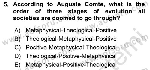 Turkish Politics Dersi 2023 - 2024 Yılı (Final) Dönem Sonu Sınav Soruları 5. Soru