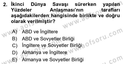Balkanlarda Siyaset Dersi 2016 - 2017 Yılı (Final) Dönem Sonu Sınav Soruları 2. Soru