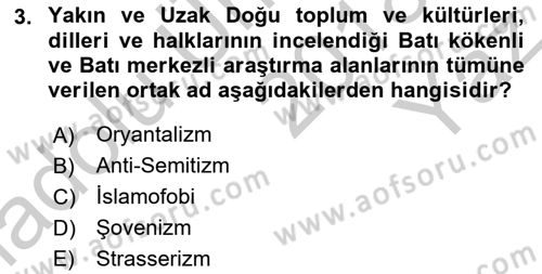 Balkanlarda Siyaset Dersi 2018 - 2019 Yılı Yaz Okulu Sınav Soruları 3. Soru