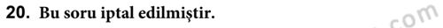 Orta Asya ve Kafkaslarda Siyaset Dersi 2019 - 2020 Yılı (Final) Dönem Sonu Sınav Soruları 20. Soru