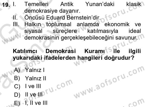 Sosyal Medyaya Giriş Dersi 2019 - 2020 Yılı (Vize) Ara Sınav Soruları 19. Soru