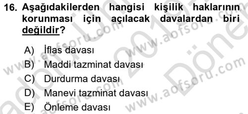 Sosyal Medyaya Giriş Dersi 2019 - 2020 Yılı (Final) Dönem Sonu Sınav Soruları 16. Soru
