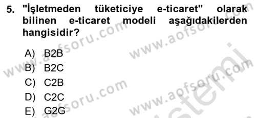 Sosyal Medyaya Giriş Dersi 2019 - 2020 Yılı (Final) Dönem Sonu Sınav Soruları 5. Soru
