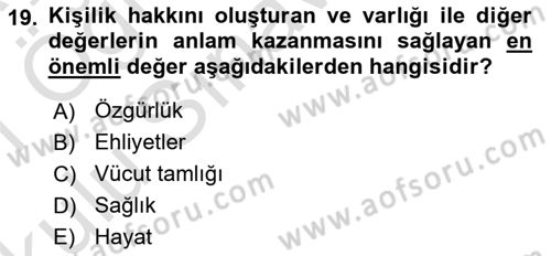 Sosyal Medyaya Giriş Dersi 2020 - 2021 Yılı Yaz Okulu Sınav Soruları 19. Soru
