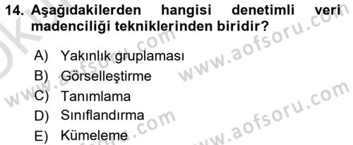 Sosyal Medyaya Giriş Dersi 2021 - 2022 Yılı Yaz Okulu Sınav Soruları 14. Soru