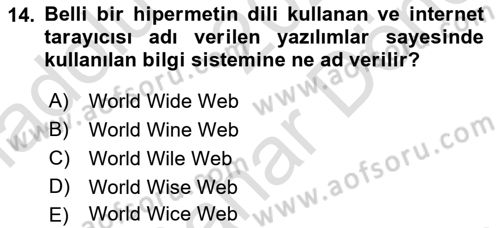 Sosyal Medya Platformları Dersi 2023 - 2024 Yılı (Final) Dönem Sonu Sınav Soruları 14. Soru