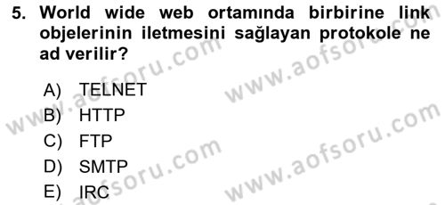Sosyal Medya Platformları Dersi 2024 - 2025 Yılı (Vize) Ara Sınav Soruları 5. Soru