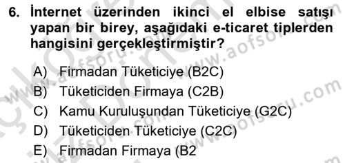 Medya Girişimciliği Dersi 2019 - 2020 Yılı (Vize) Ara Sınav Soruları 6. Soru