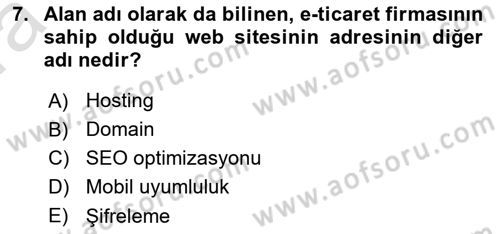 Medya Girişimciliği Dersi 2019 - 2020 Yılı (Vize) Ara Sınav Soruları 7. Soru