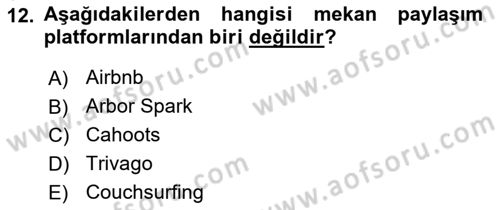 Medya Girişimciliği Dersi 2019 - 2020 Yılı (Final) Dönem Sonu Sınav Soruları 12. Soru