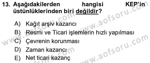Medya Girişimciliği Dersi 2019 - 2020 Yılı (Final) Dönem Sonu Sınav Soruları 13. Soru