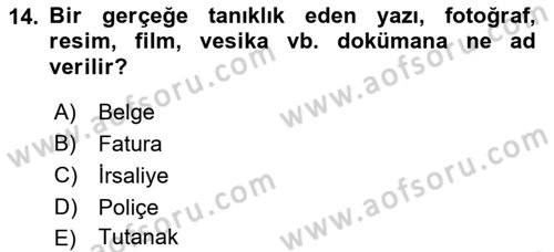 Medya Girişimciliği Dersi 2019 - 2020 Yılı (Final) Dönem Sonu Sınav Soruları 14. Soru