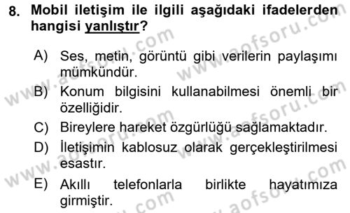 Dijital Çağda Reklam Dersi 2021 - 2022 Yılı (Final) Dönem Sonu Sınav Soruları 8. Soru