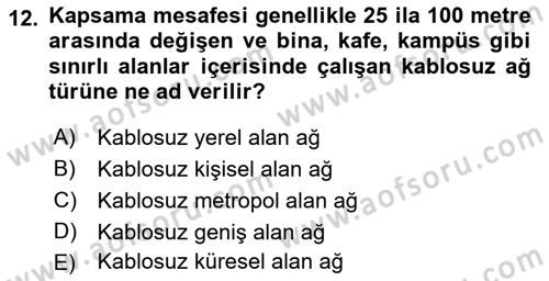 Dijital Çağda Reklam Dersi 2021 - 2022 Yılı Yaz Okulu Sınavı 12. Soru