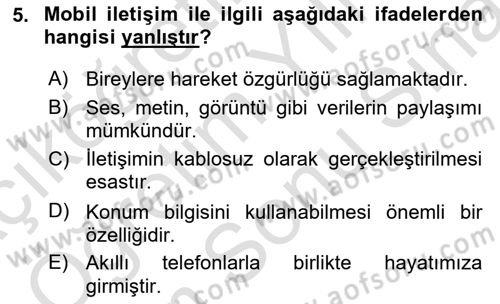 Dijital Çağda Reklam Dersi 2023 - 2024 Yılı (Final) Dönem Sonu Sınav Soruları 5. Soru