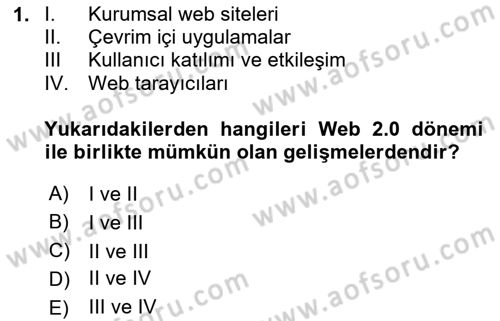 Dijital Çağda Reklam Dersi 2024 - 2025 Yılı (Vize) Ara Sınav Soruları 1. Soru