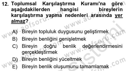Dijital Medya ve Tüketici Dersi 2021 - 2022 Yılı (Vize) Ara Sınav Soruları 12. Soru