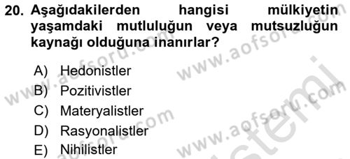 Dijital Medya ve Tüketici Dersi 2021 - 2022 Yılı (Vize) Ara Sınav Soruları 20. Soru