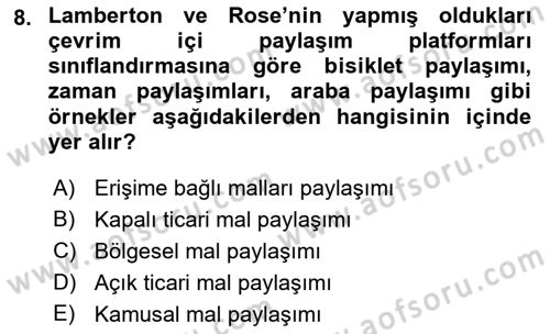 Dijital Medya ve Tüketici Dersi 2021 - 2022 Yılı Yaz Okulu Sınav Soruları 8. Soru