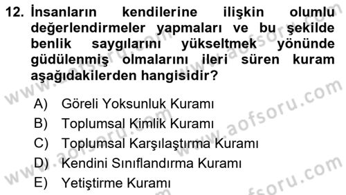 Dijital Medya ve Tüketici Dersi 2022 - 2023 Yılı (Vize) Ara Sınav Soruları 12. Soru