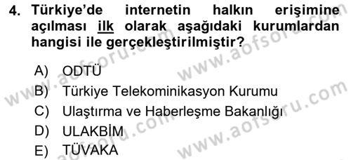 Dijital Medya ve Tüketici Dersi 2022 - 2023 Yılı (Vize) Ara Sınav Soruları 4. Soru