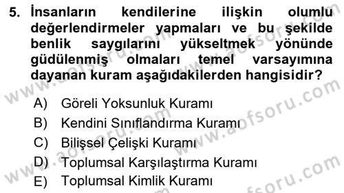 Dijital Medya ve Tüketici Dersi 2022 - 2023 Yılı Yaz Okulu Sınav Soruları 5. Soru