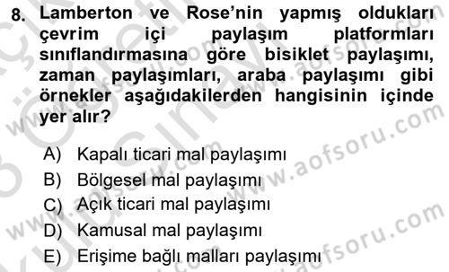 Dijital Medya ve Tüketici Dersi 2022 - 2023 Yılı Yaz Okulu Sınav Soruları 8. Soru