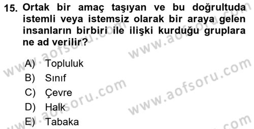 Dijital Medya ve Tüketici Dersi 2023 - 2024 Yılı (Vize) Ara Sınav Soruları 15. Soru