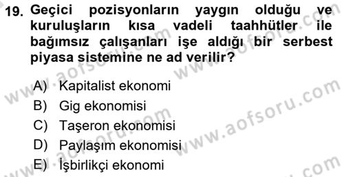 Dijital Medya ve Tüketici Dersi 2023 - 2024 Yılı (Vize) Ara Sınavı 19. Soru