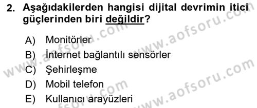 Dijital Medya ve Tüketici Dersi 2024 - 2025 Yılı (Final) Dönem Sonu Sınav Soruları 2. Soru