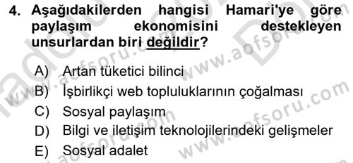 Dijital Medya ve Tüketici Dersi 2024 - 2025 Yılı (Final) Dönem Sonu Sınav Soruları 4. Soru