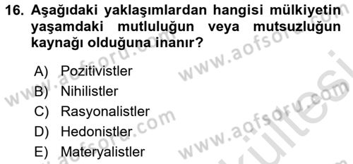 Dijital Medya ve Tüketici Dersi 2025 - 2026 Yılı (Vize) Ara Sınav Soruları 16. Soru
