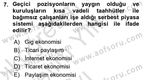 Dijital Medya ve Tüketici Dersi 2025 - 2026 Yılı Yaz Okulu Sınav Soruları 7. Soru