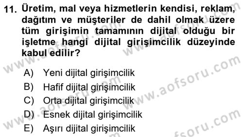 Sosyal Medya Yönetimi Dersi 2023 - 2024 Yılı (Final) Dönem Sonu Sınav Soruları 11. Soru