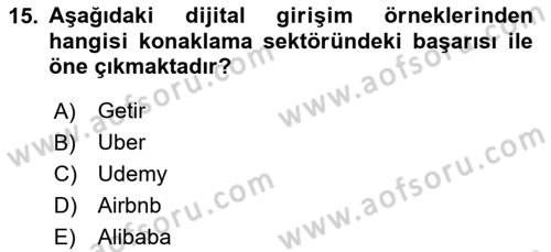 Sosyal Medya Yönetimi Dersi 2023 - 2024 Yılı Yaz Okulu Sınav Soruları 15. Soru