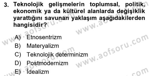 Sosyal Medya Yönetimi Dersi 2023 - 2024 Yılı Yaz Okulu Sınavı 3. Soru