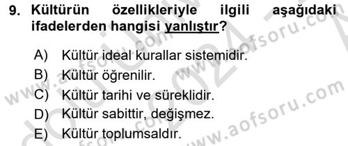 Sosyal Medya Yönetimi Dersi 2024 - 2025 Yılı (Vize) Ara Sınav Soruları 9. Soru