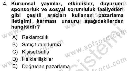 Sosyal Medya Yönetimi Dersi 2024 - 2025 Yılı (Final) Dönem Sonu Sınav Soruları 4. Soru