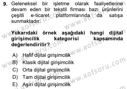 Sosyal Medya Yönetimi Dersi 2024 - 2025 Yılı (Final) Dönem Sonu Sınav Soruları 9. Soru