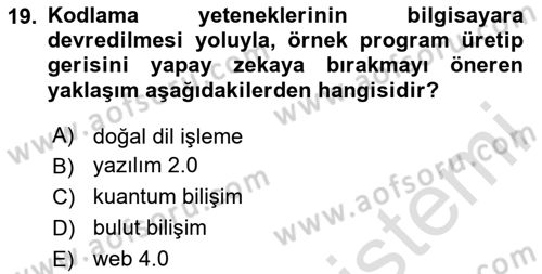 Sosyal Medya Yönetimi Dersi 2025 - 2026 Yılı (Final) Dönem Sonu Sınav Soruları 19. Soru