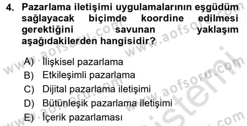 Sosyal Medya Yönetimi Dersi 2025 - 2026 Yılı (Final) Dönem Sonu Sınav Soruları 4. Soru