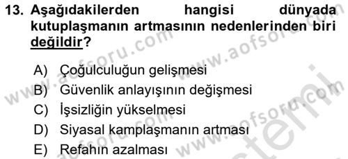 Sosyal Medya ve Propaganda Dersi 2023 - 2024 Yılı Yaz Okulu Sınav Soruları 13. Soru