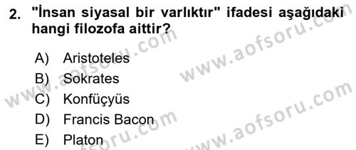 Sosyal Medya ve Siyasal İletişim Dersi 2020 - 2021 Yılı Yaz Okulu Sınav Soruları 2. Soru