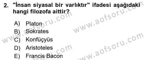 Sosyal Medya ve Siyasal İletişim Dersi 2021 - 2022 Yılı (Vize) Ara Sınav Soruları 2. Soru