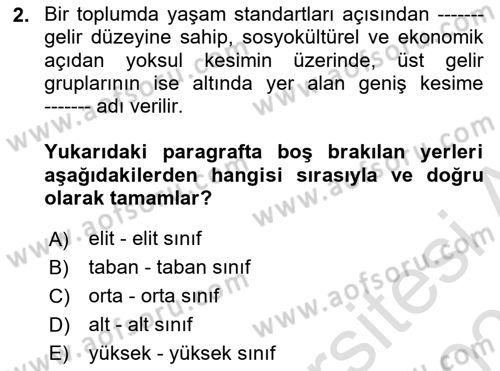 Sosyal Medya ve Siyasal İletişim Dersi 2022 - 2023 Yılı Yaz Okulu Sınav Soruları 2. Soru