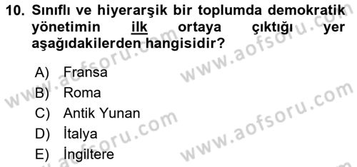 Sosyal Medya ve Siyasal İletişim Dersi 2023 - 2024 Yılı Yaz Okulu Sınav Soruları 10. Soru