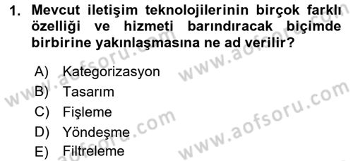 Dijital Yayıncılık Dersi 2021 - 2022 Yılı (Vize) Ara Sınavı 1. Soru