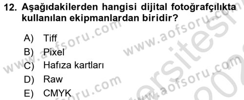 Dijital Yayıncılık Dersi 2021 - 2022 Yılı (Vize) Ara Sınavı 12. Soru