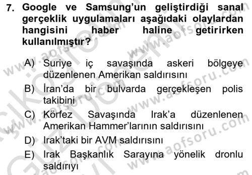 Dijital Yayıncılık Dersi 2021 - 2022 Yılı (Vize) Ara Sınavı 7. Soru