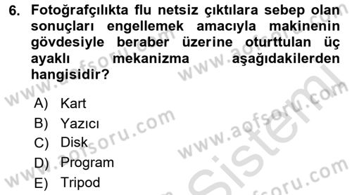Dijital Yayıncılık Dersi 2021 - 2022 Yılı (Final) Dönem Sonu Sınav Soruları 6. Soru